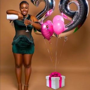 Fringe Mesh Bodycon dress